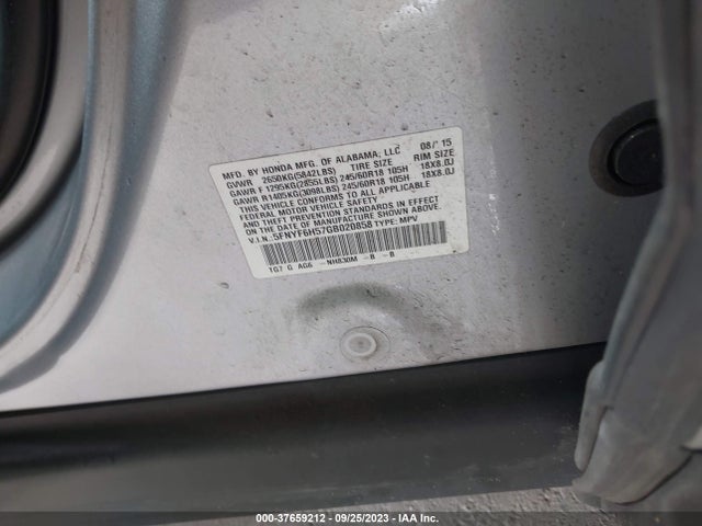 Honda Pilot Ex-l 2016 5FNYF6H57GB020858 Image 9