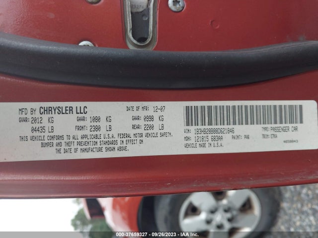 2008 DODGE CALIBER 1B3HB28B88D621846 Photo 8