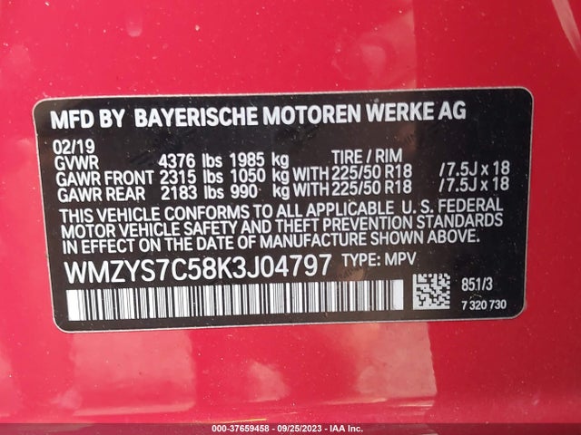 2019 MINI COUNTRYMAN WMZYS7C58K3J04797 Photo 8