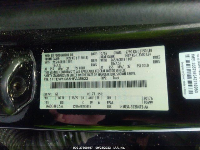 1FTEW1C83HFA35622 Ford F-150 Xl/xlt