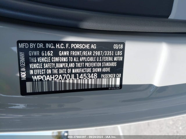 2018 PORSCHE PANAMERA E-HYBRID WP0AH2A70JL145348 Photo 8