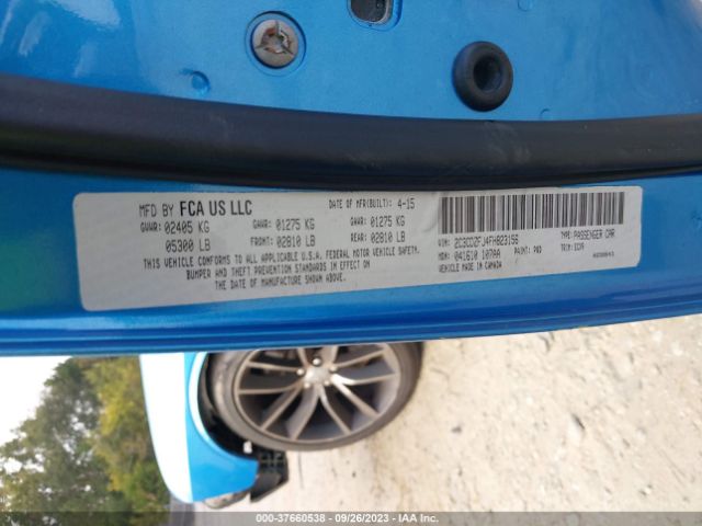 2C3CDZFJ4FH823156 Dodge Challenger R/t Scat Pack