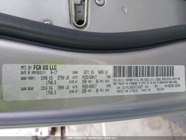 3C4PDCAB7HT710077 Dodge JOURNEY SE