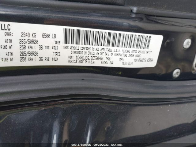 1C4RDJDG1EC598064 Dodge DURANGO LIMITED