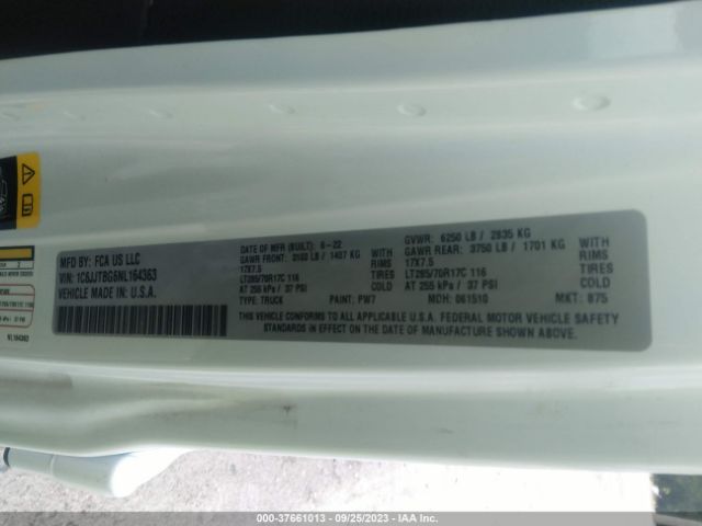 1C6JJTBG6NL164363 Jeep Gladiator Rubicon