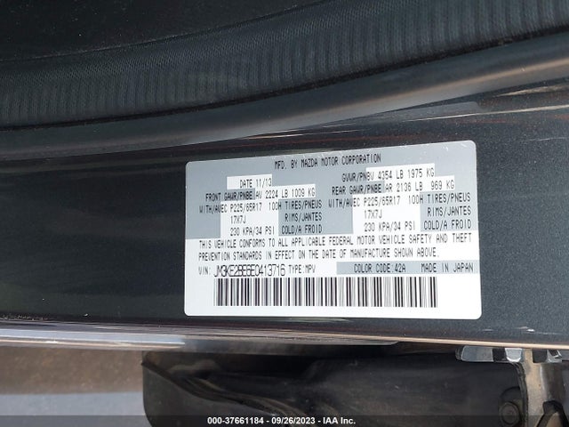 Mazda CX-5 SPORT 2014 JM3KE2BE6E0413716 Image 9