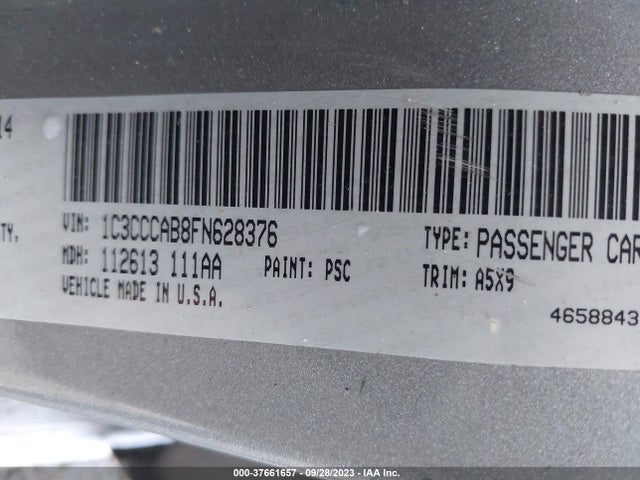 1C3CCCAB8FN628376 Chrysler 200 Limited