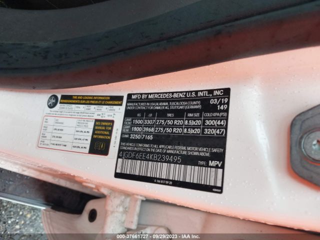 4JGDF6EE4KB239495 Mercedes-Benz Gls Gls 450