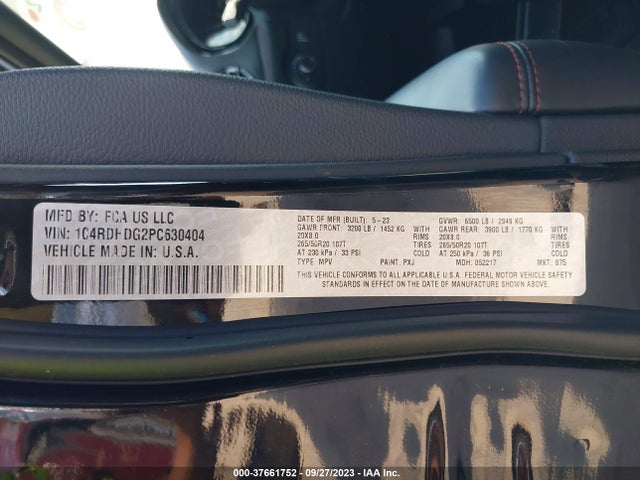 Dodge DURANGO GT 2023 1C4RDHDG2PC630404 Image 9