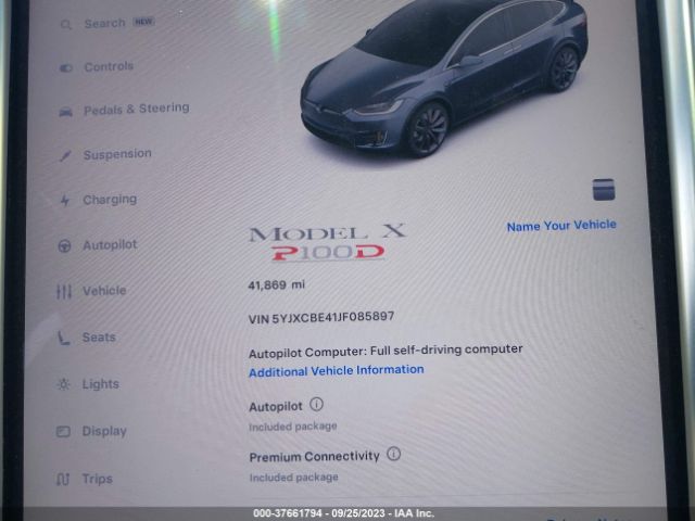 5YJXCBE41JF085897 Tesla Model X 75d/100d/p100d