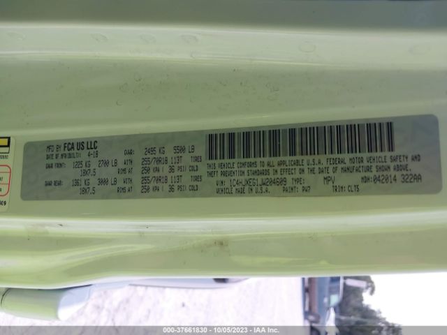 1C4HJXEG1JW204609 Jeep Wrangler Unlimited Sahara