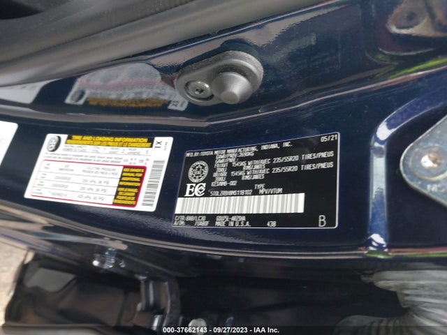 Toyota Highlander Xse 2021 5TDLZRBH8MS118102 Image 9