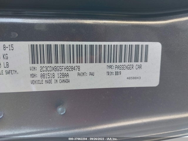 Dodge Charger Se 2015 2C3CDXBG5FH928478 Image 9