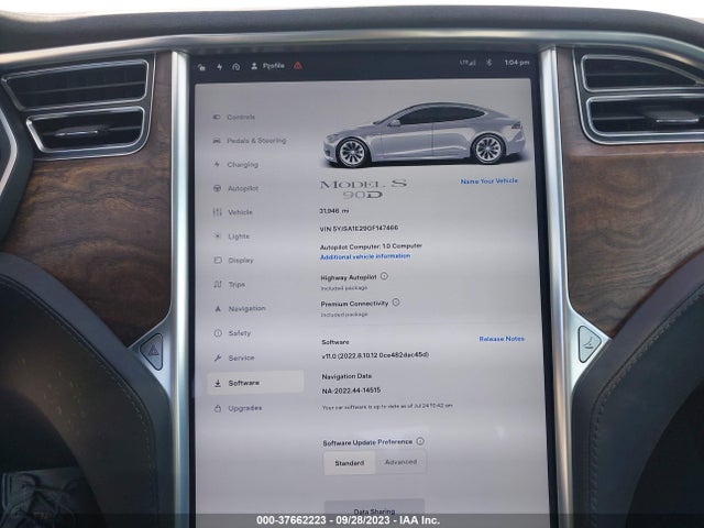 Tesla Model S 90d/70d/75d/60d/85d 2016 5YJSA1E29GF147466 Image 5