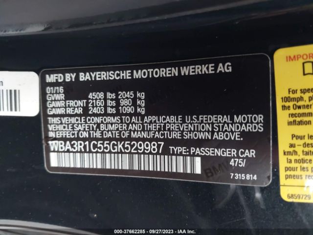 WBA3R1C55GK529987 BMW 4 Series 435i