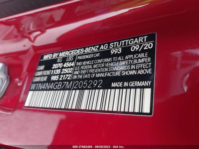 W1N4N4GB7MJ205292 Mercedes-Benz Gla Gla 250