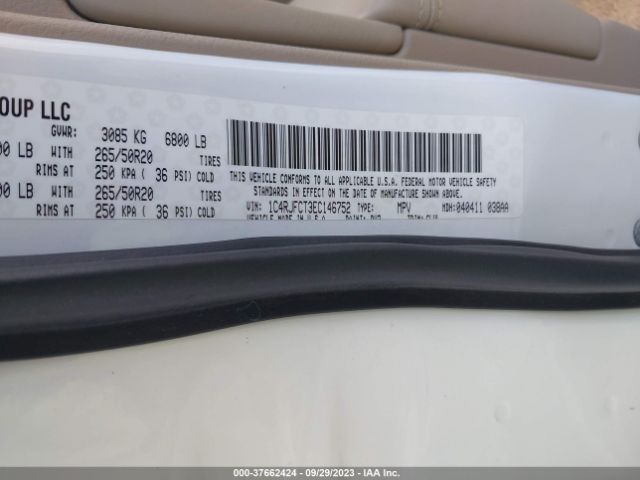 1C4RJFCT3EC146752 Jeep Grand Cherokee Overland