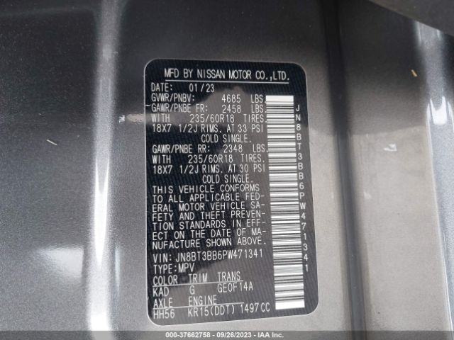 2023 NISSAN ROGUE JN8BT3BB6PW471341 Photo 8