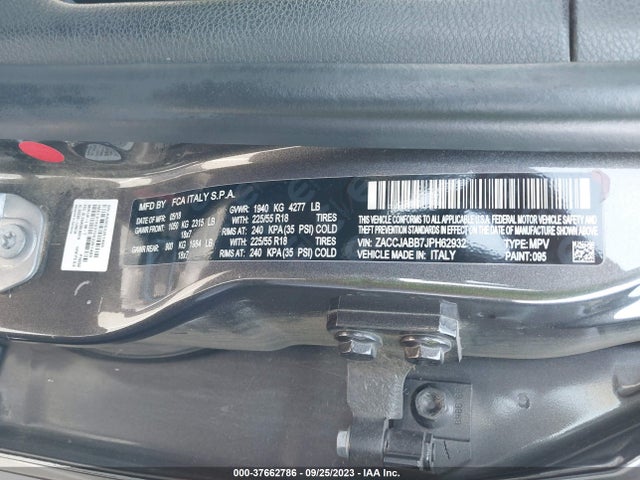 ZACCJABB7JPH62932 Jeep Renegade Altitude