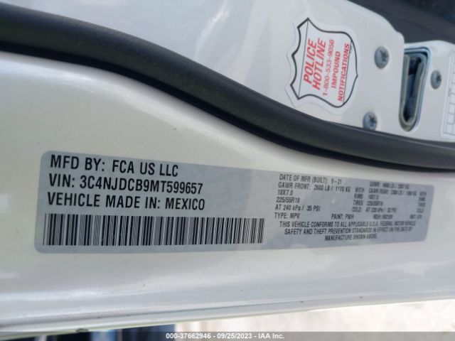 3C4NJDCB9MT599657 Jeep Compass Limited