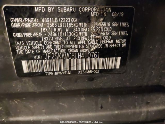 JF2SKAMC8LH410761 Subaru Forester Sport