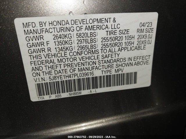 Acura Mdx Technology Package 2023 5J8YE1H47PL039616 Image 9