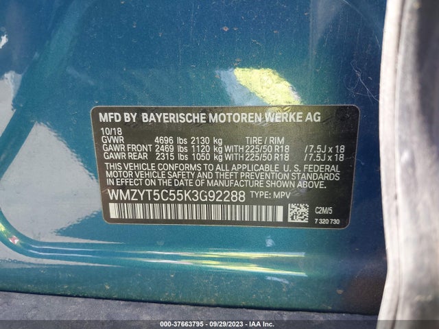 2019 MINI COUNTRYMAN WMZYT5C55K3G92288 Photo 8