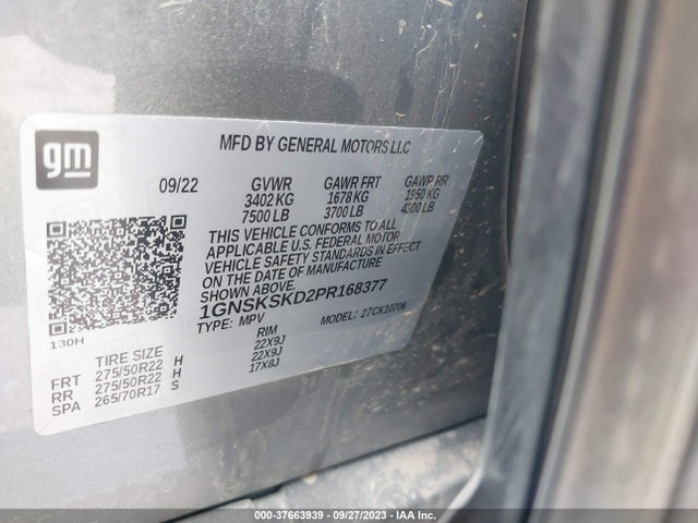 Chevrolet Tahoe Premier 2023 1GNSKSKD2PR168377 Image 9