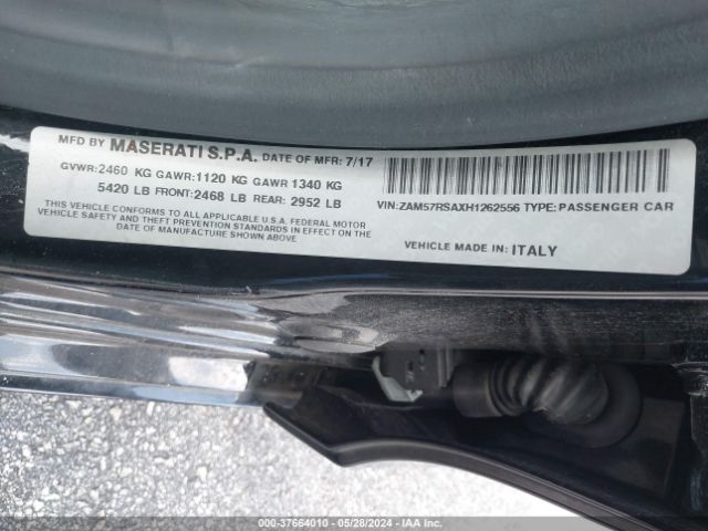 ZAM57RSAXH1262556 Maserati GHIBLI S