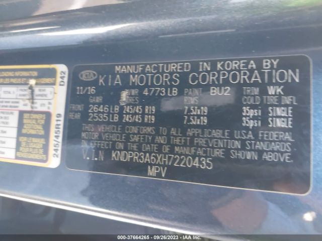 KNDPR3A6XH7220435 KIA Sportage Sx Turbo