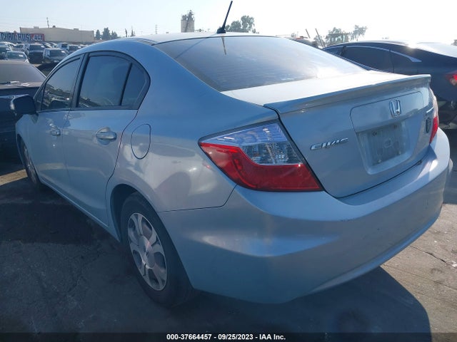 2012 HONDA CIVIC HYBRID VIN: JHMFB4F27CS006373
