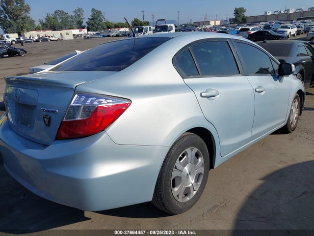 2012 HONDA CIVIC HYBRID VIN: JHMFB4F27CS006373