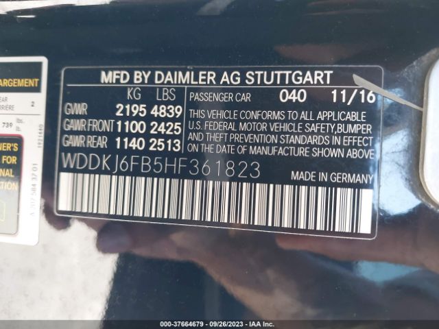 WDDKJ6FB5HF361823 Mercedes-Benz E-class E 400