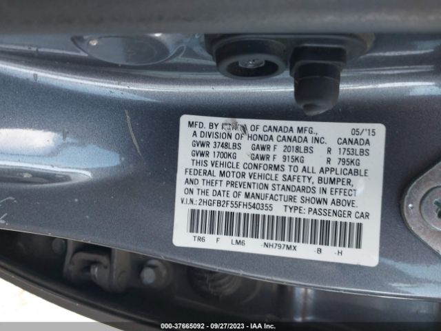 2HGFB2F55FH540355 Honda Civic Sedan Lx
