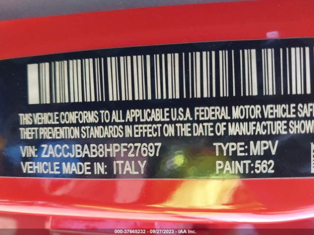 ZACCJBAB8HPF27697 Jeep Renegade Sport