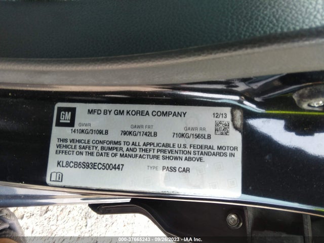 Chevrolet SPARK LS 2014 KL8CB6S93EC500447 Image 9