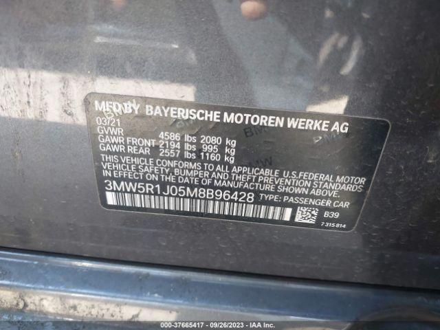 3MW5R1J05M8B96428 BMW 330I