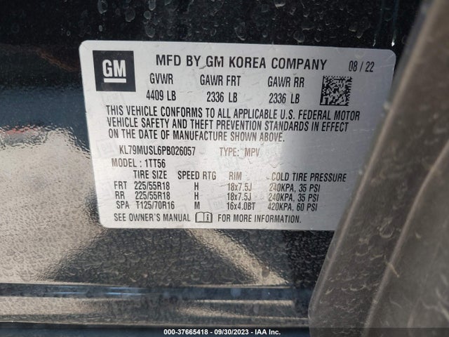 Chevrolet Trailblazer Rs 2023 KL79MUSL6PB026057 Image 9