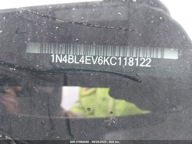 2019 NISSAN ALTIMA 2.5 SL VIN: 1N4BL4EV6KC118122