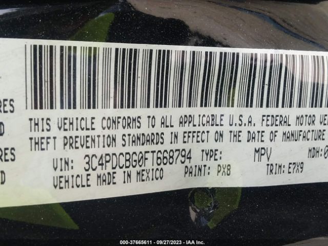 3C4PDCBG0FT668794 Dodge Journey Sxt