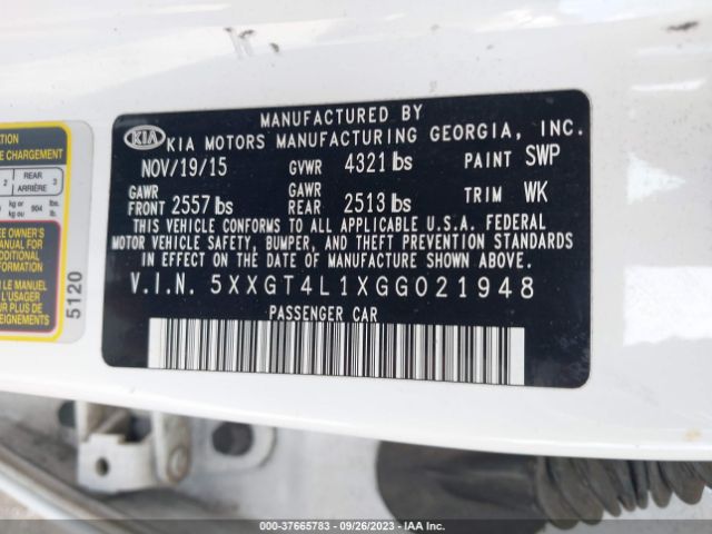 5XXGT4L1XGG021948 KIA Optima Lx Turbo