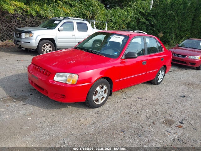 2001 HYUNDAI ACCENT GL VIN: KMHCG45C71U255785