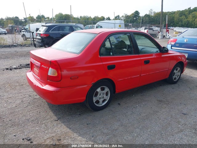 2001 HYUNDAI ACCENT GL VIN: KMHCG45C71U255785