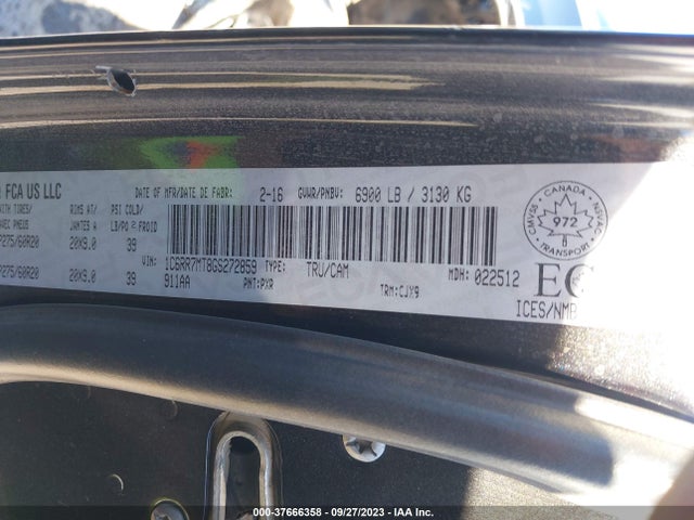 1C6RR7MT8GS272859 RAM 1500 Sport