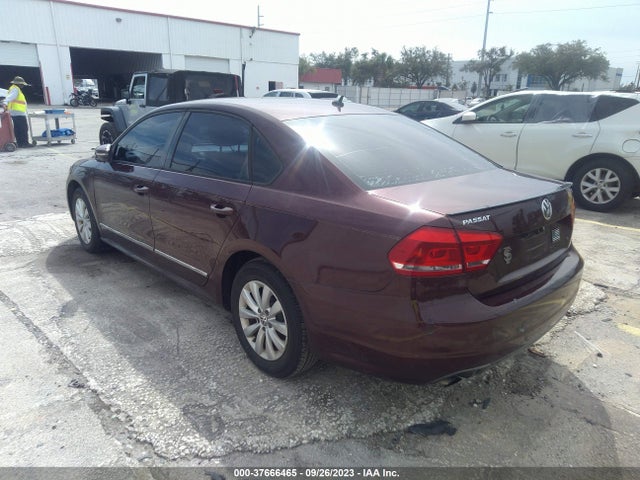 2012 VOLKSWAGEN PASSAT S W/APPEARANCE VIN: 1VWAP7A38CC055359