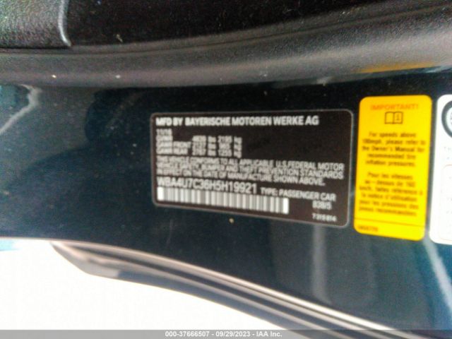 WBA4U7C36H5H19921 BMW 430I
