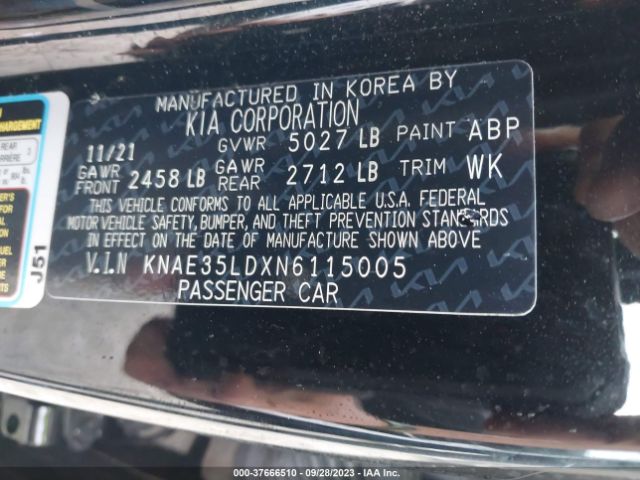 KNAE35LDXN6115005 KIA Stinger Gt-line