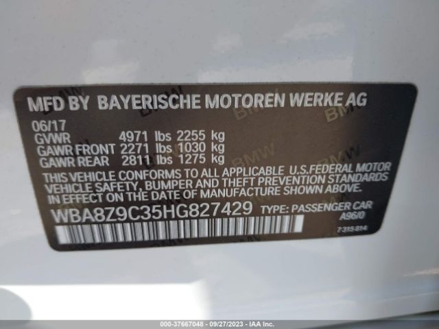 WBA8Z9C35HG827429 BMW 3 Series 330i Xdrive