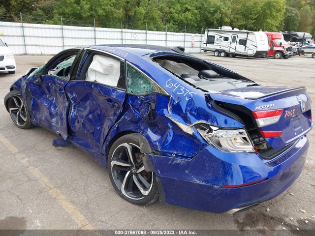 2021 HONDA ACCORD SEDAN SPORT VIN: 1HGCV1F3XMA064375