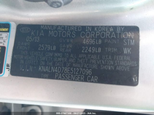 KNALN4D78E5127096 KIA Cadenza Premium